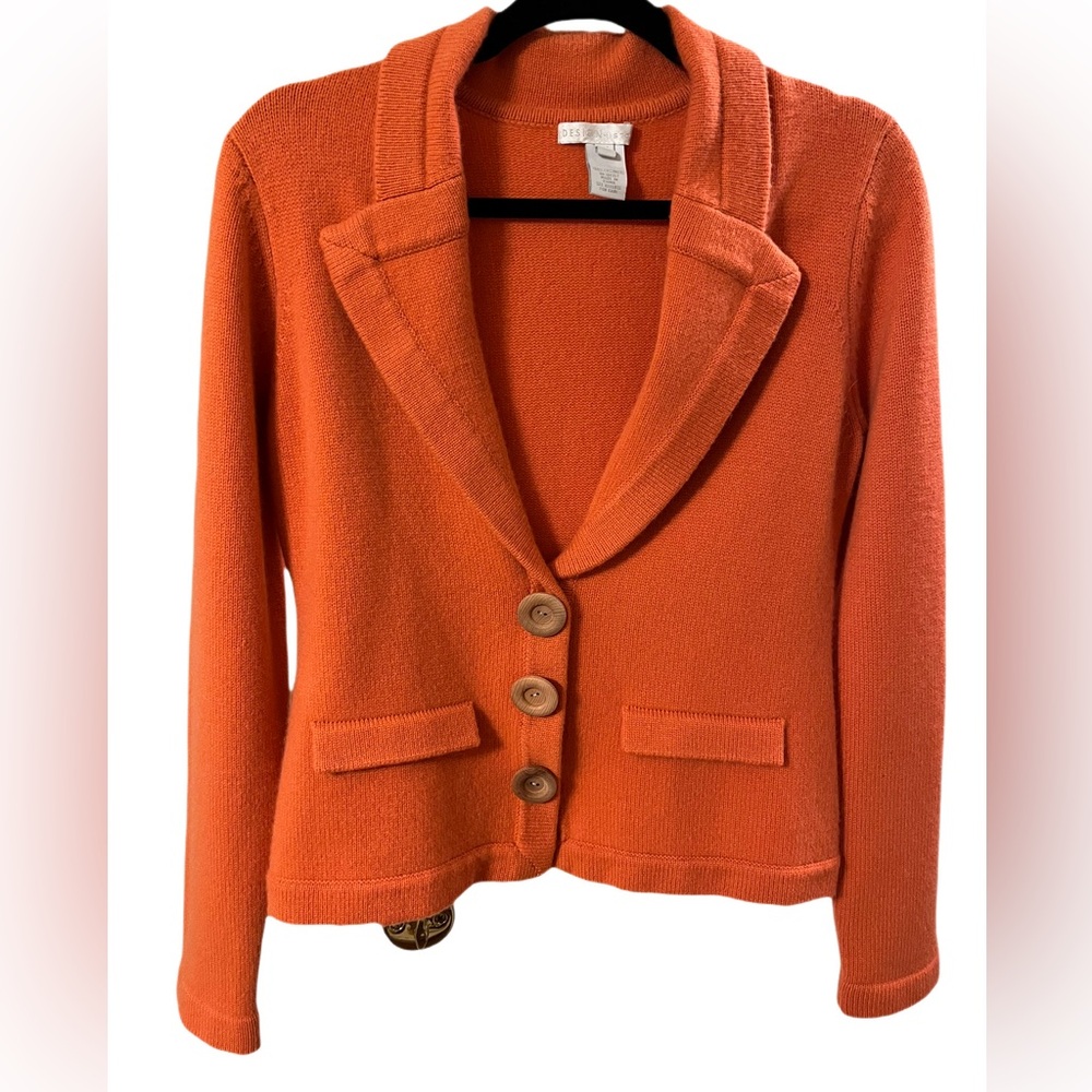100% Cashmere Design History Cardigan size Large